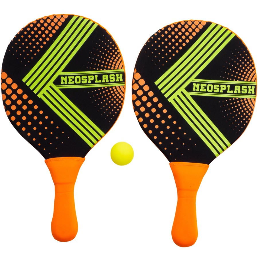 Sport NEO-SPLASH Leker & Spill | Neoprene Paddle Set, Paddleracket Og Ball Til Strandlek