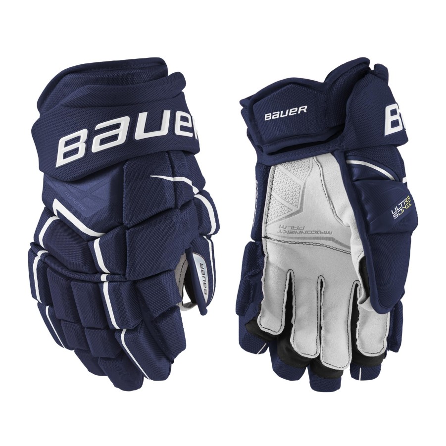 Vintersport bauer HocBesthansker | S21 Supreme Ultrasonic Glove - Sr 21/22, Hockeyhanske Senior