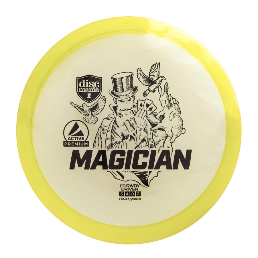 Sport DISCMANIA Frisbeegolf | Active Premium Driver Magician Yellow, Driver Frisbeegolf