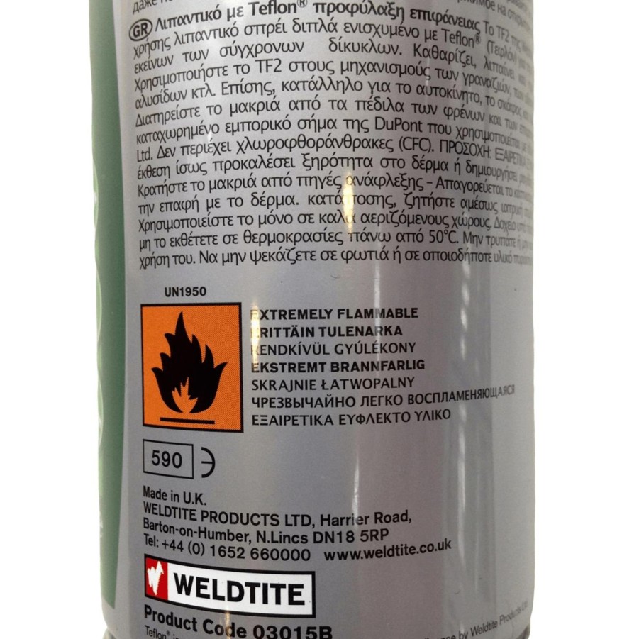 Sykkel weldtite Vedlikeholdsprodukter | Tf2 Teflonspray 400Ml, Vannavstotende Teflonspray