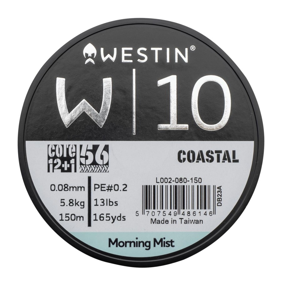 Jakt Og Tur Westin Fiskesnore & Fiskesene | W10 13 Braid Coastal 0.08Mm 150M 5.8Kg, Fiskesene Multifilament