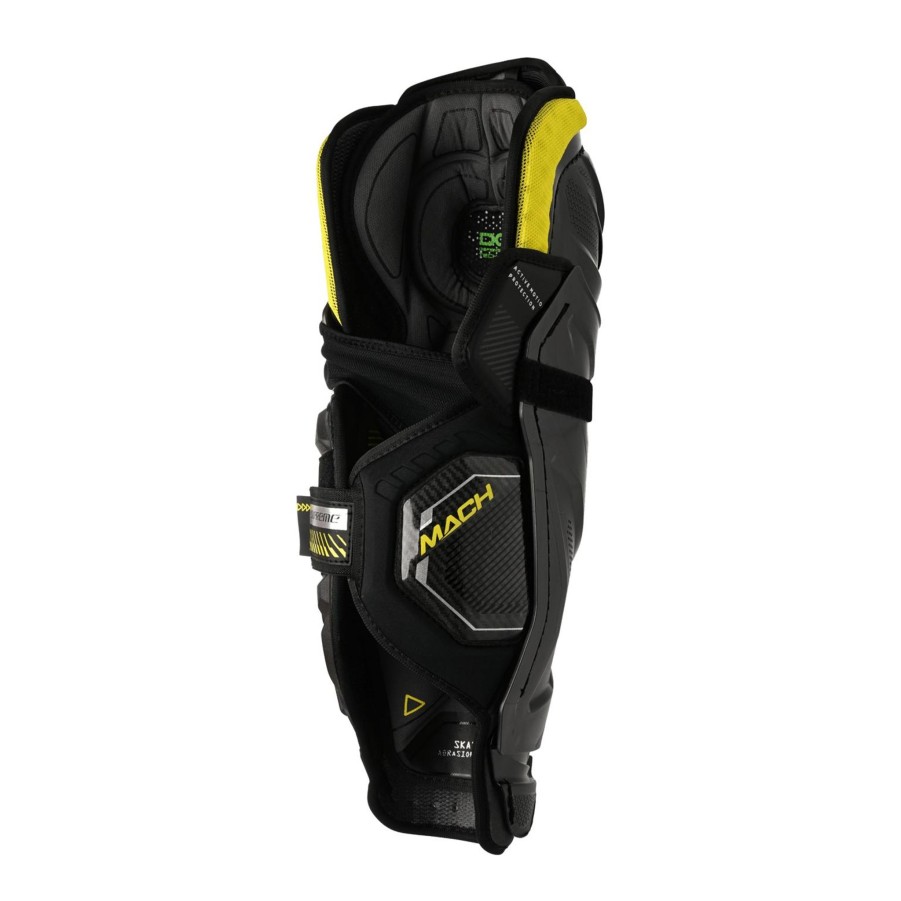 Vintersport bauer Susp & HocHot Beskyttelse | S23 Supreme Mach Shin Guard 23/24, Leggskinn Til Hockey, Senior