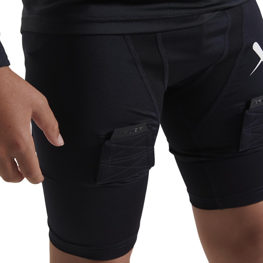 Vintersport bauer HocHotklaer | S22 Bauer Perf Jock Short-Yth 23/24, Shorts Barn