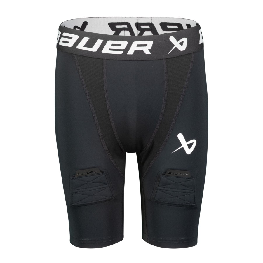 Vintersport bauer HocHotklaer | S22 Bauer Perf Jock Short-Yth 23/24, Shorts Barn