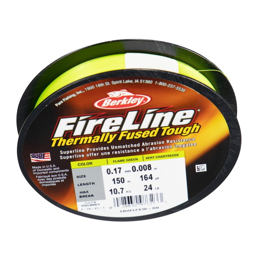 Jakt Og Tur berkley Fiskesnore & Fiskesene | Fireline 150M Flame Green, Multifilament