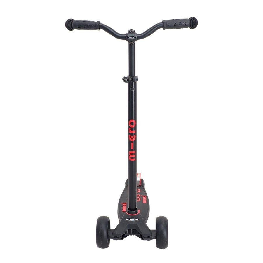 Sykkel micro Sparkesykkel& Trehjuling & Lopesykkel | Micromaxi Deluxe Pro Black/Red 3 Scooter, Sparkesykkel Barn