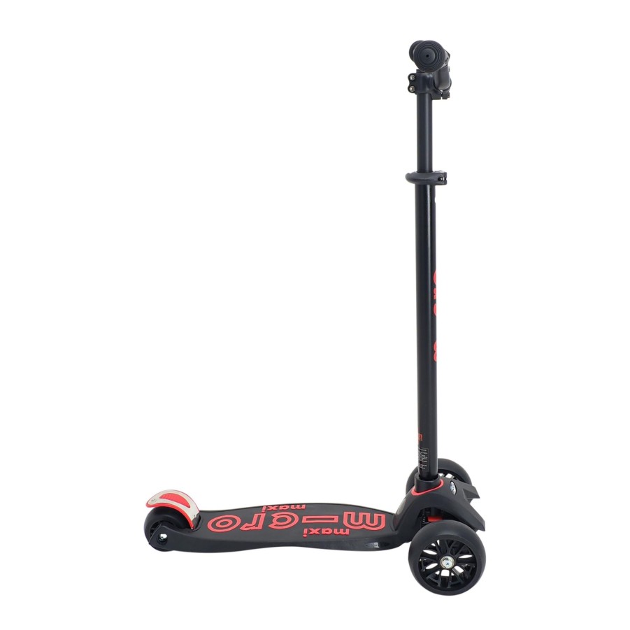 Sykkel micro Sparkesykkel& Trehjuling & Lopesykkel | Micromaxi Deluxe Pro Black/Red 3 Scooter, Sparkesykkel Barn