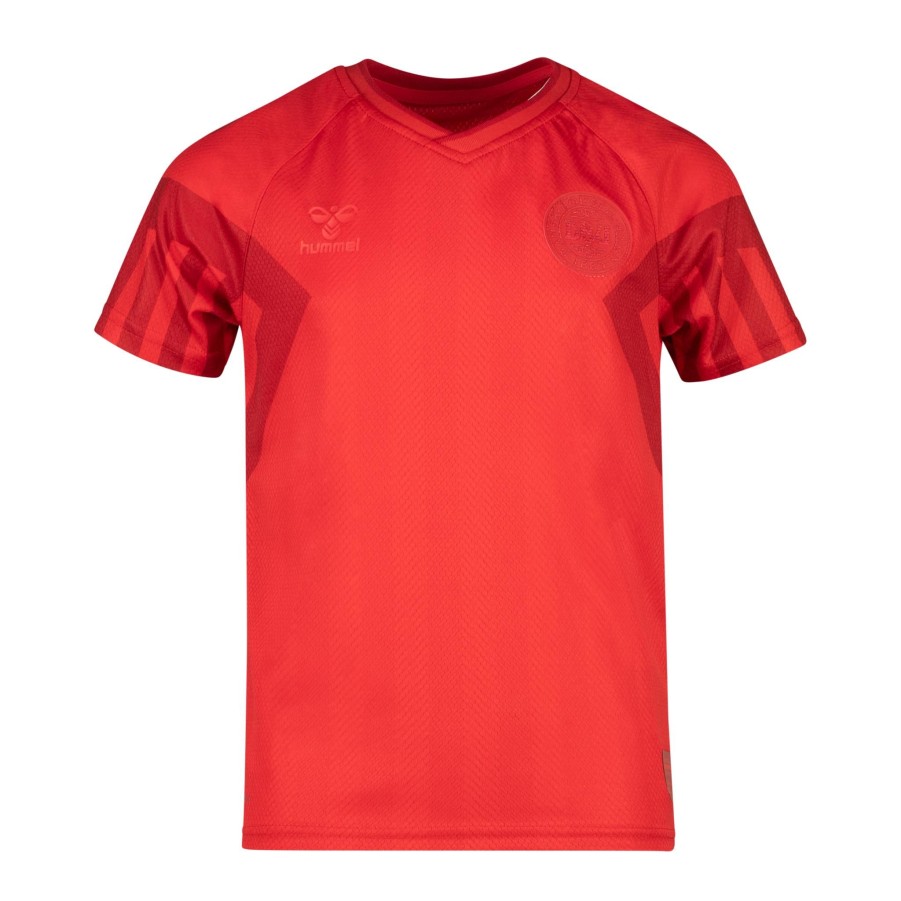 Sport hummel Fotballdrakt & Supporterutstyr | Denmark Home Jersey Ss Jr / Wc22, Fotballdrakt Junior