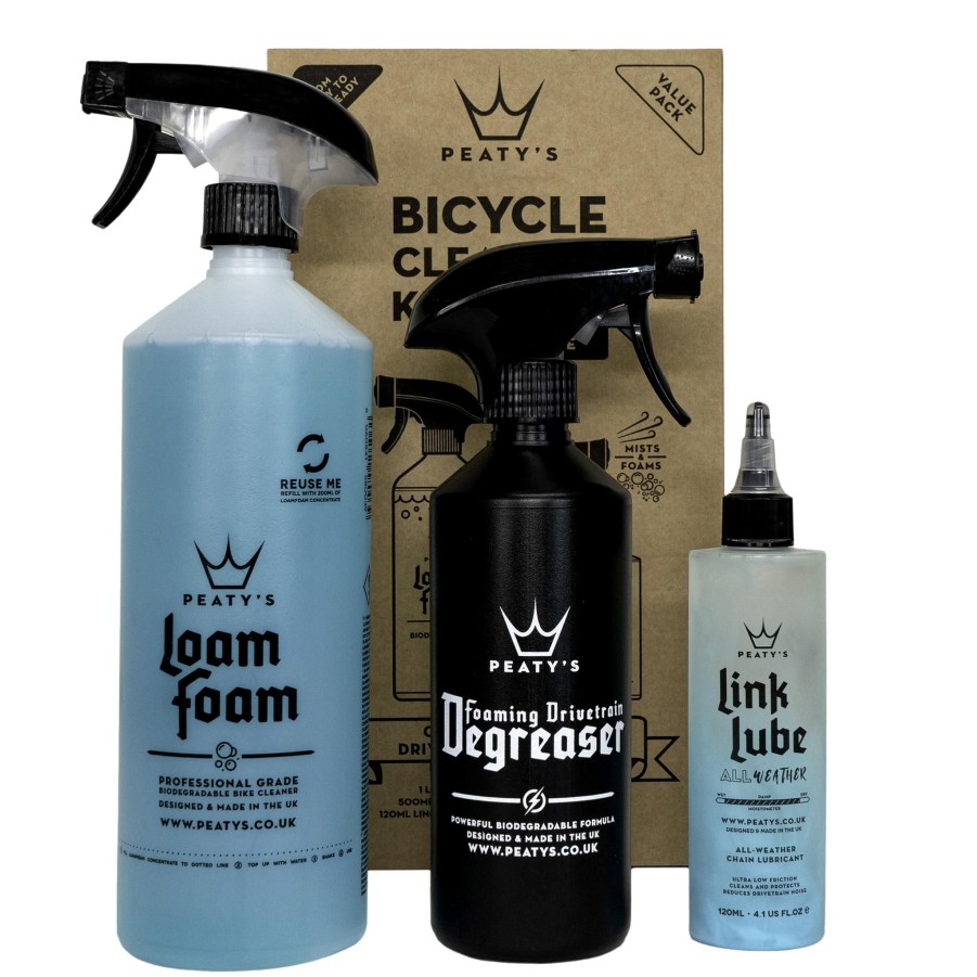 Sykkel peatys Vedlikeholdsprodukter | Clean Degrease Lube Gift Pack, Rengjoringspakke