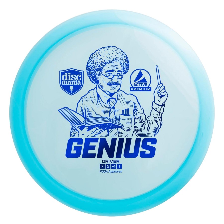 Sport DISCMANIA Frisbeegolf | Active Premium Driver Genius Blue, Driver Frisbeegolf