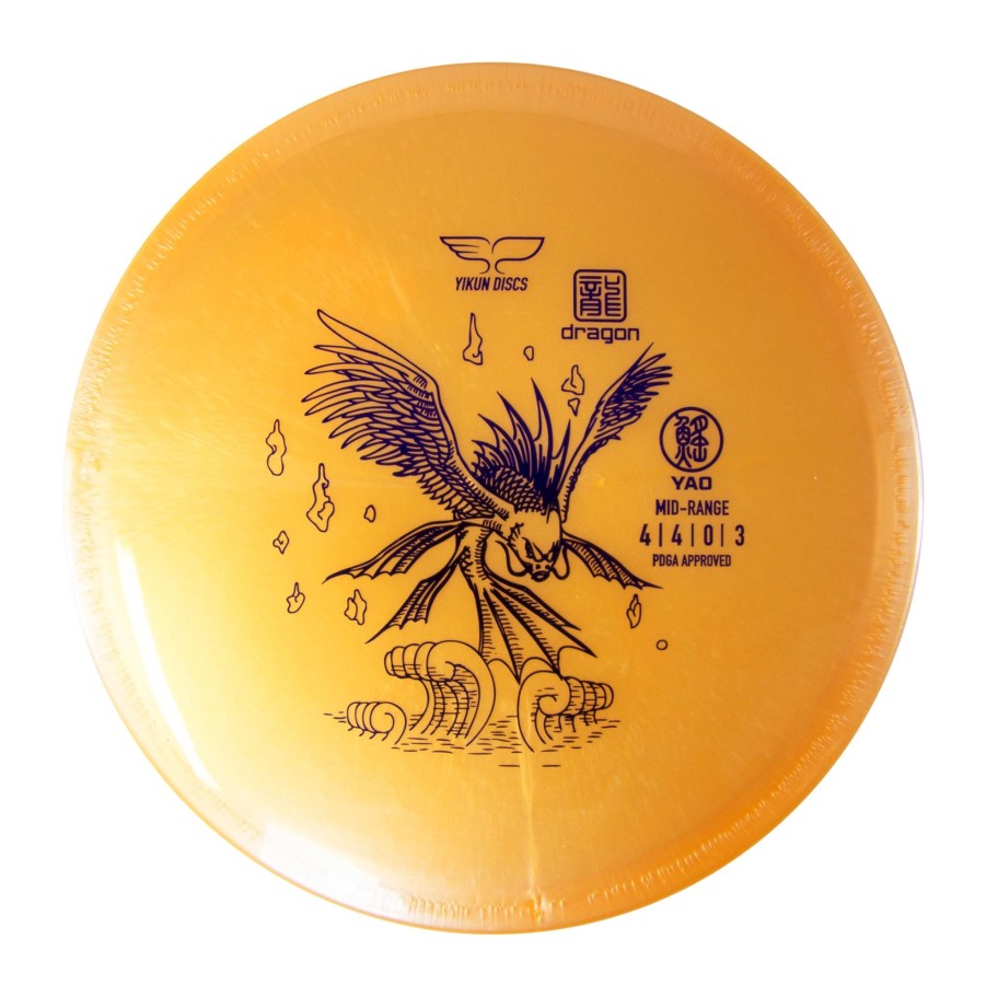 Sport Yikun Frisbeegolf | Dragon Line Midrange Yao, 170-175G Orange, Midrange Frisbeegolf