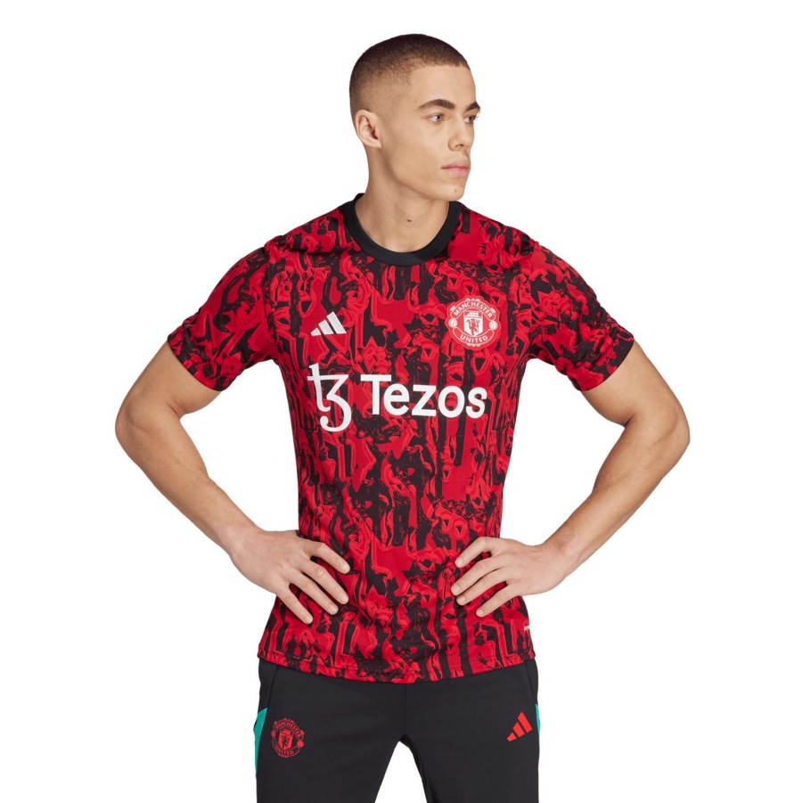 Sport adidas Fotballdrakt & Supporterutstyr | Manchester United Pre-Match Jersey 2023/24, Fotballtroye, Herre