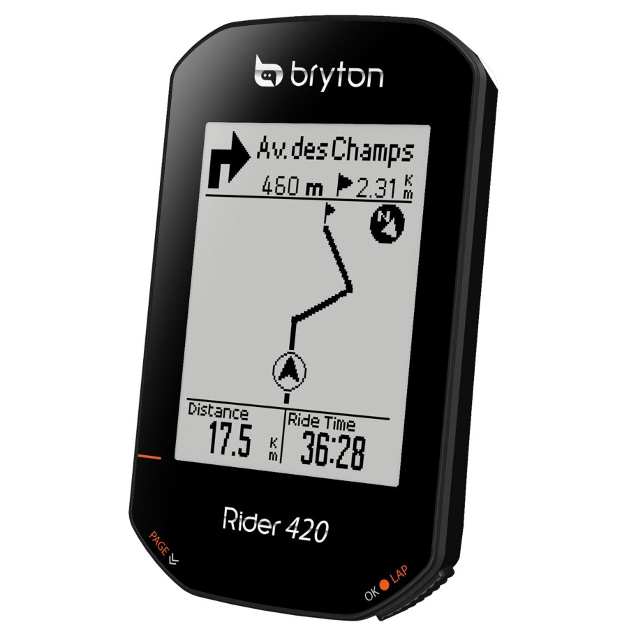 Sport Bryton Pulsklokke & Aktivitetsmaler | Rider 420E Gps Computer, Sykkelcomputer