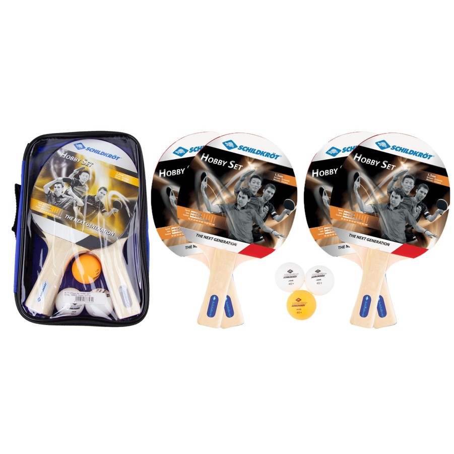 Sport Donic Schildkröt Bordennis | Hobby Set 4- Player 2-Star, Bordtennissett