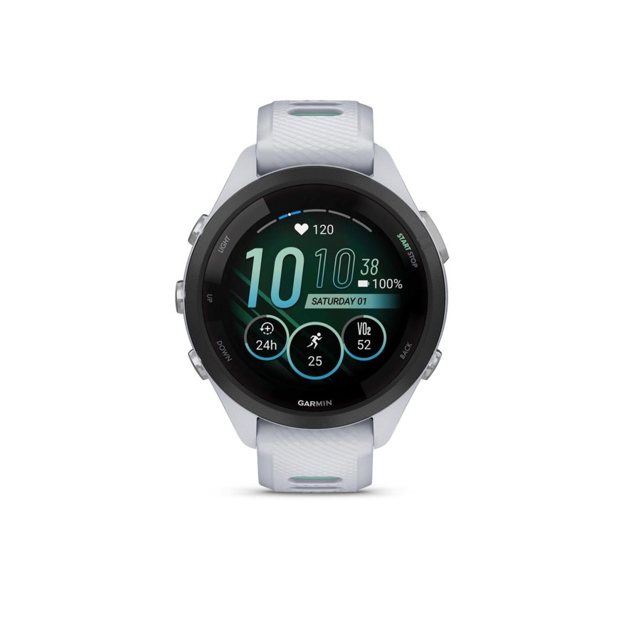 Sport garmin Pulsklokke & Aktivitetsmaler | Forerunner 265S, Whitestone, Amoled, Smartklokke, Multisportklokke, Unisex