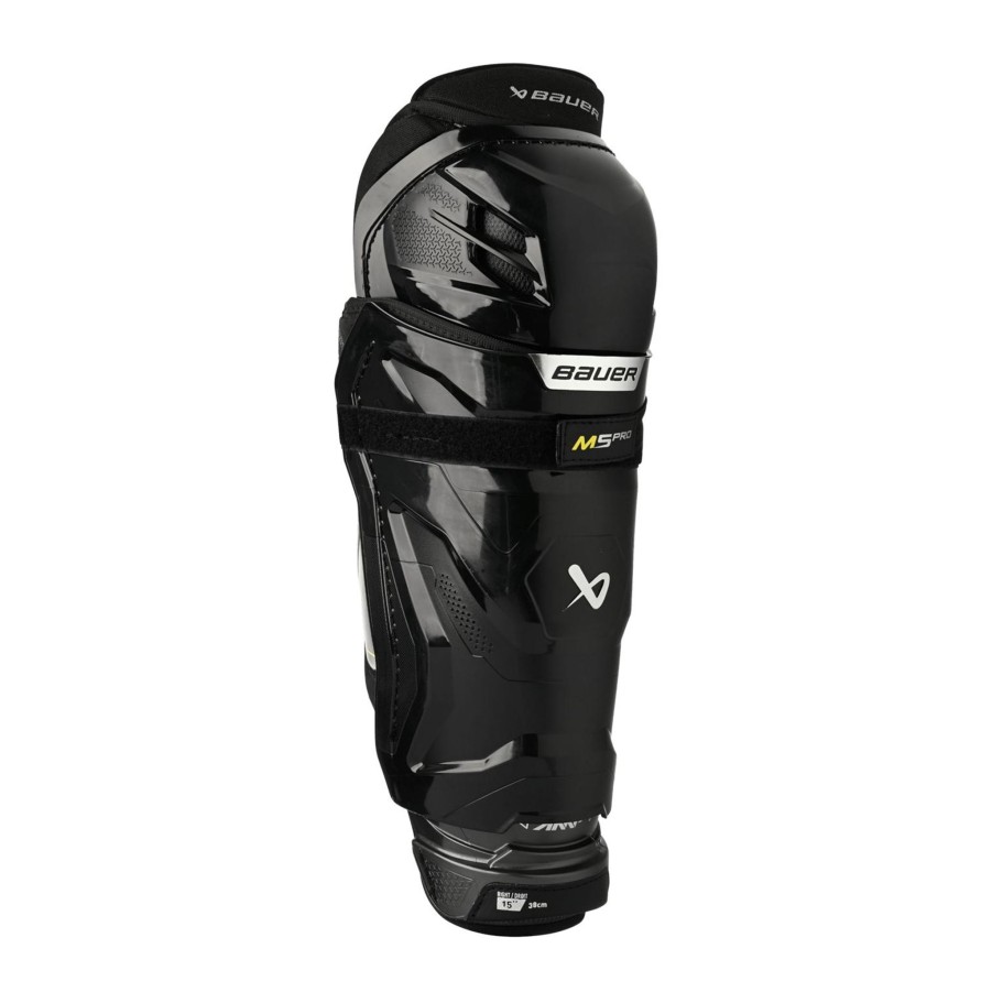 Vintersport bauer Susp & HocNew Beskyttelse | S23 Supreme M5Pro Shin Guard 23/24, Leggskinn Til Hockey, Senior