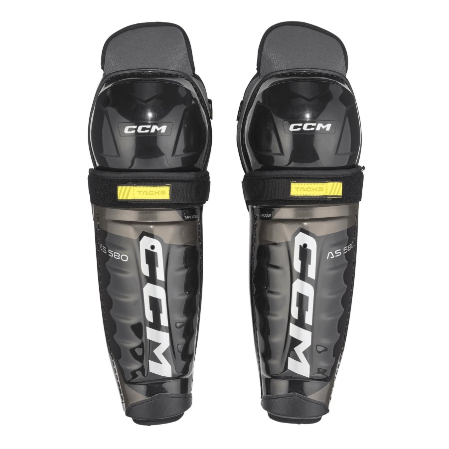 Vintersport ccm Susp & HocClearance Beskyttelse | Ccm Tacks As 580 Shin Guards Senior, Leggskinn Senior