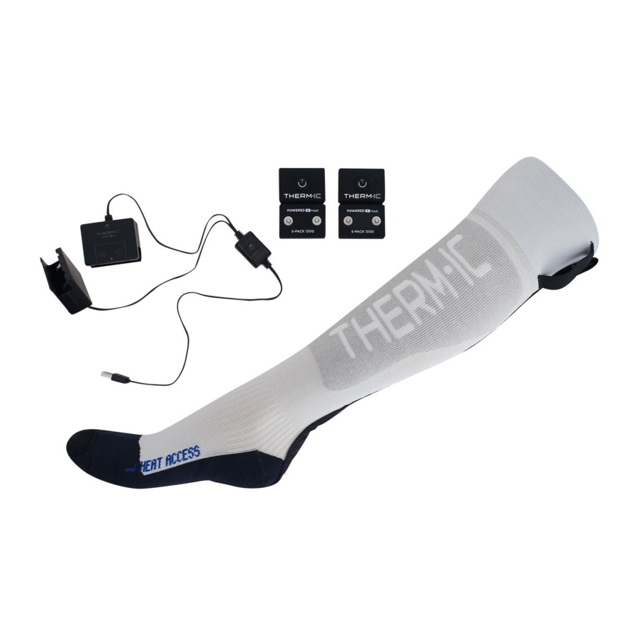 Sport therm-ic Alpint & Topptur | Powersock Set Heat Access S-1200 23/24, Batterioppvarmede Sokker, Unisex