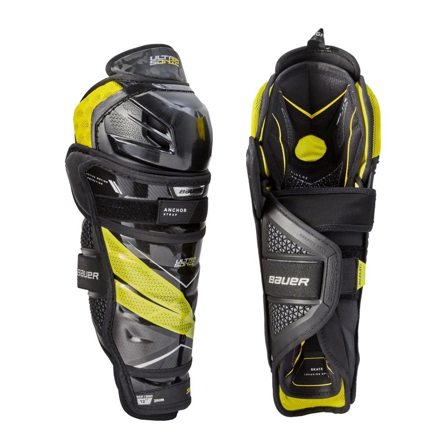 Vintersport bauer Susp & HocOnline Beskyttelse | S21 Supreme Ultrasonic Shin Guard - Jr 21/22, Leggskinn Junior