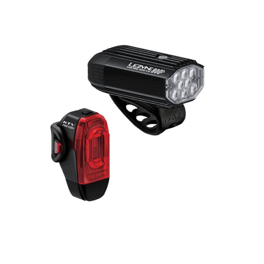 Sport LEZYNE Lamper & Lykter | Micro Drive 800+/Ktv Drive Pro + Pair, Lyktesett, Sykkellykter