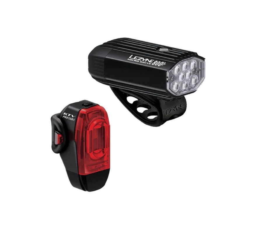 Sport LEZYNE Lamper & Lykter | Micro Drive 800+/Ktv Drive Pro + Pair, Lyktesett, Sykkellykter