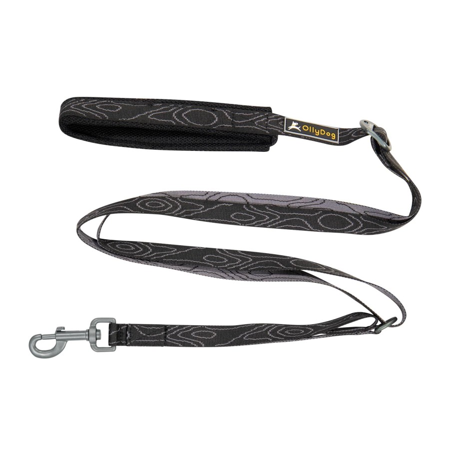 Jakt Og Tur OllyDog Hundeutstyr | Flagstaff Adj Leash Raven Bark, Hundeband