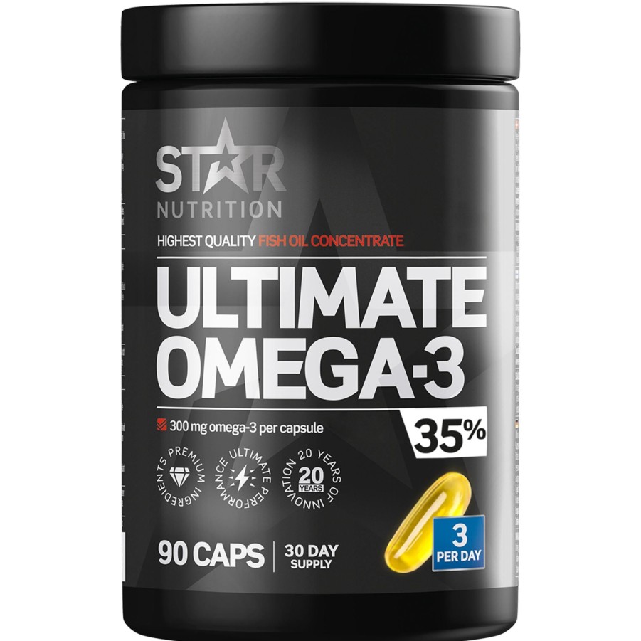 Sport Star Nutrition Kosttilskudd | Star Nutrition - Ultimate Omega-3, 90 Caps, 35% 1000Mg, Omega 3