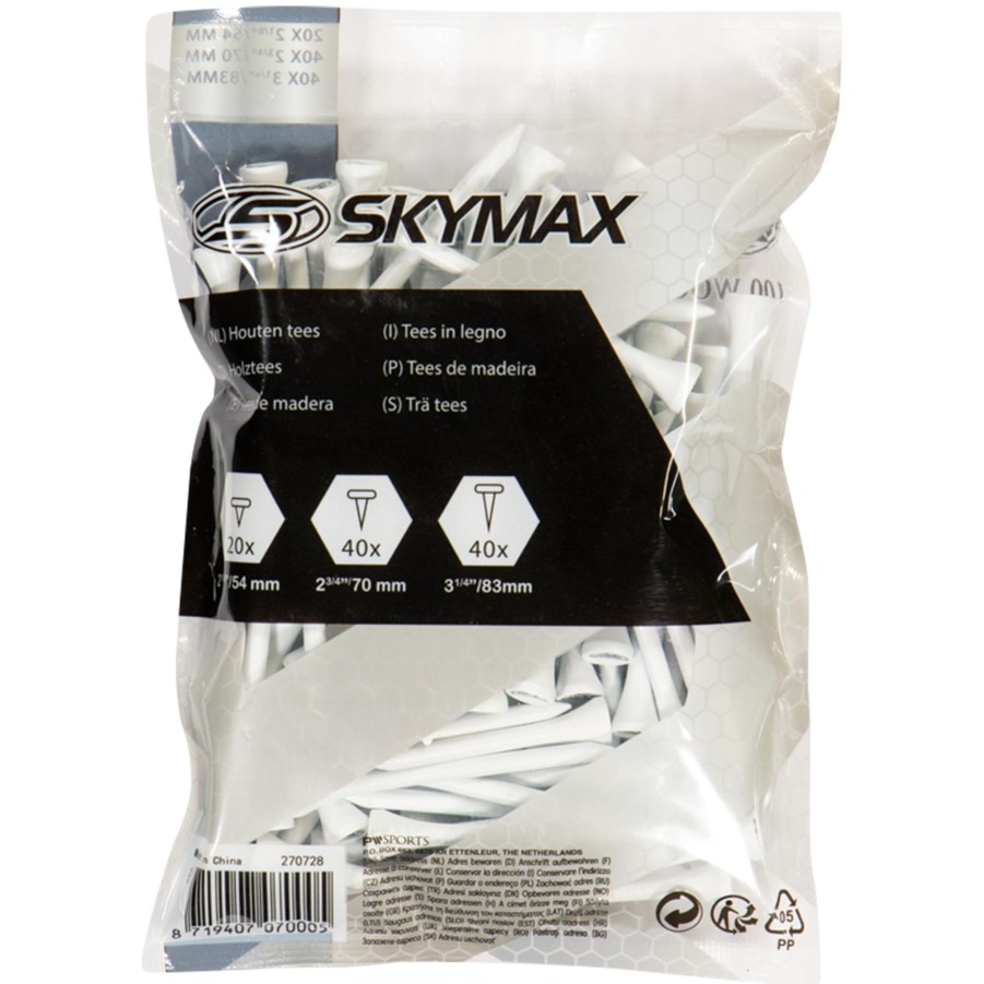 Sport Skymax Golftilbehor | Wooden Tees 83/69/53 Mm (100Pcs), Golfpegger