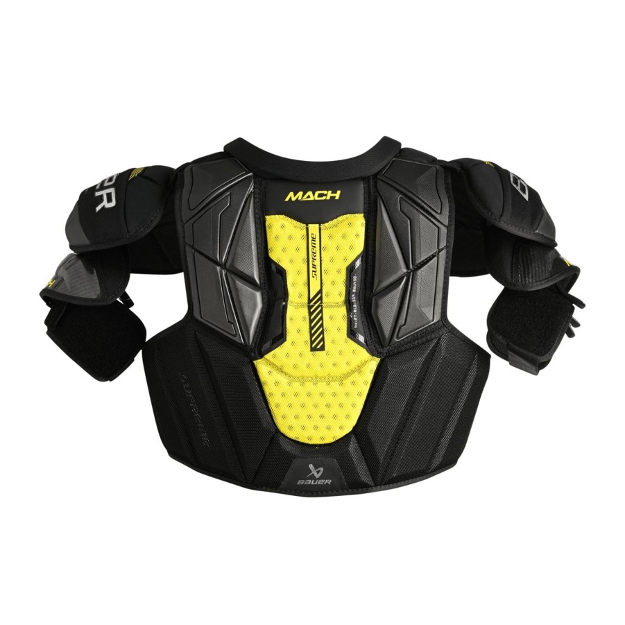 Vintersport bauer Susp & HocHot Beskyttelse | S23 Supreme Mach Shoulder Pad 23/24, Skulderbeskyttelse, Senior