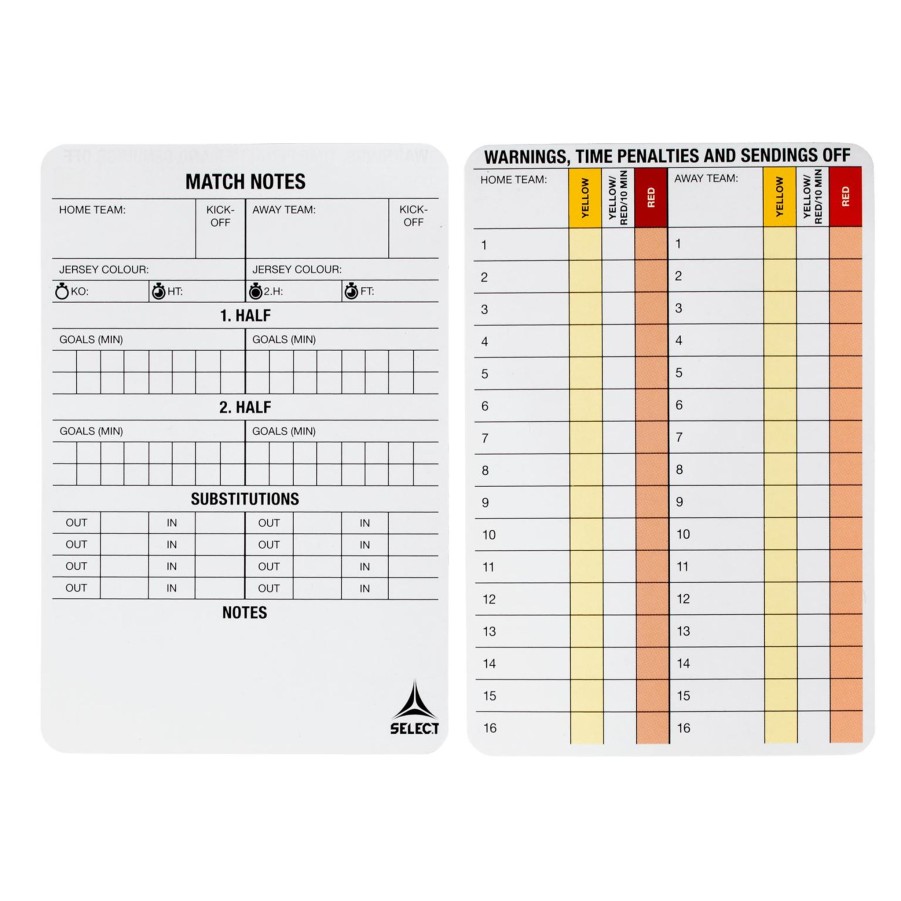 Sport select Fotballutstyr | Referee Cards, Sett Med Dommerkort