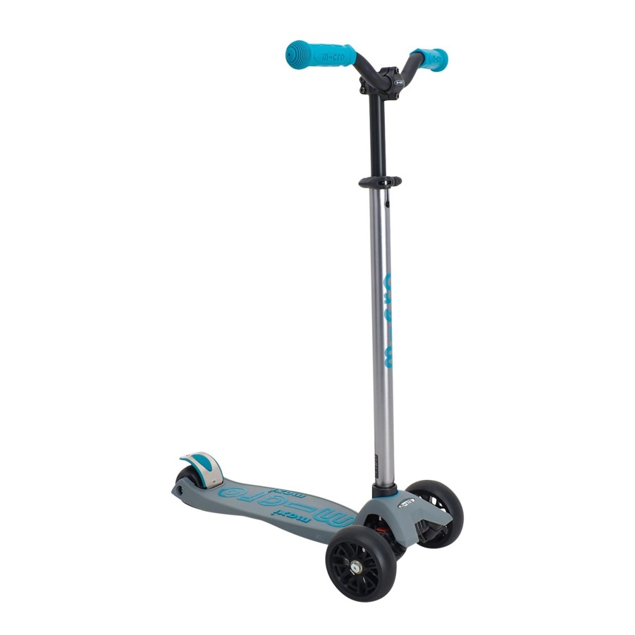 Sykkel micro Sparkesykkel& Trehjuling & Lopesykkel | Micromaxi Deluxe Pro Grey/Aqua 3 Scooter, Sparkesykkel Barn