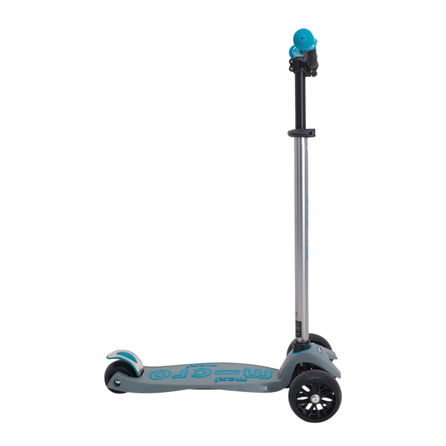 Sykkel micro Sparkesykkel& Trehjuling & Lopesykkel | Micromaxi Deluxe Pro Grey/Aqua 3 Scooter, Sparkesykkel Barn