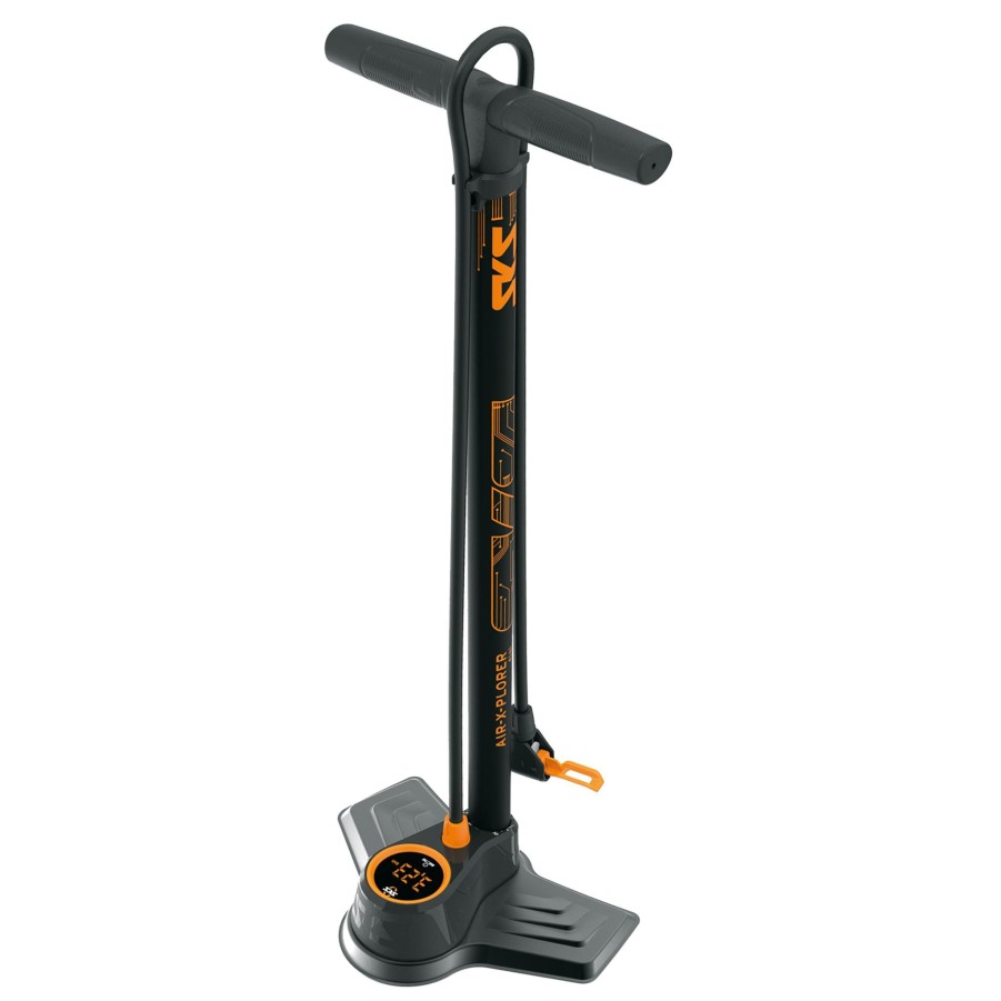 Sport sks Sykkelreparasjon | Air X-Plorer 10.0 Digi Floorpump, Gulvpumpe Sykkel